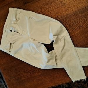 Distressed jeans